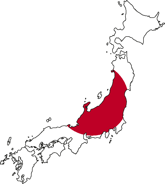 Japan Landkarte Umriss